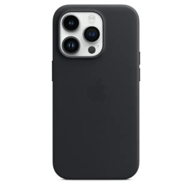 Apple Leather Case iPhone 14 Pro with MagSafe Midnight (mppg3zma)