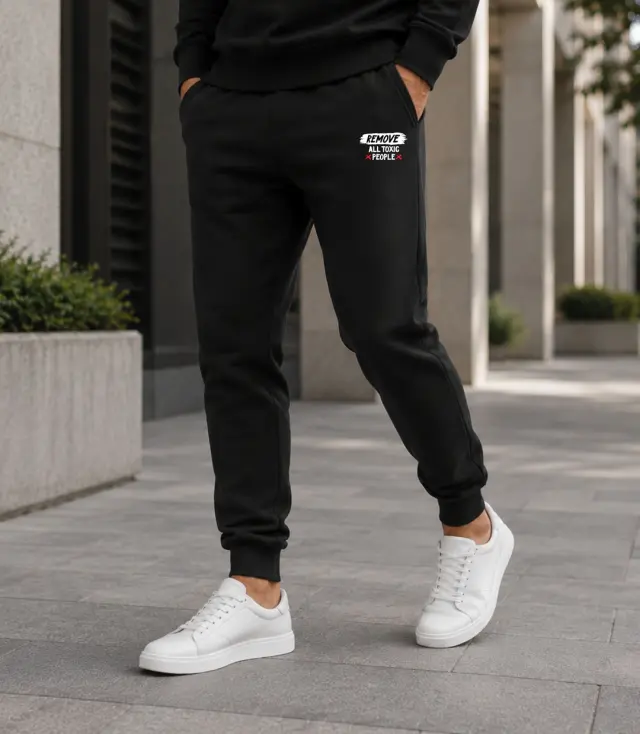 Φόρμα Noshame® Μαύρη με τύπωμα - 3126028 - XXL