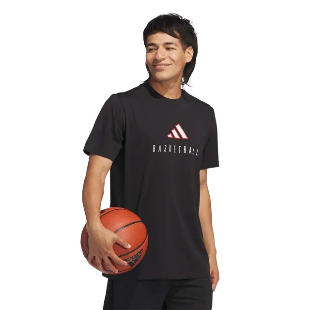 adidas Performance Men's Basketball Logo T-Shirt Μαύρο JI9031 (adidas Performance) 2