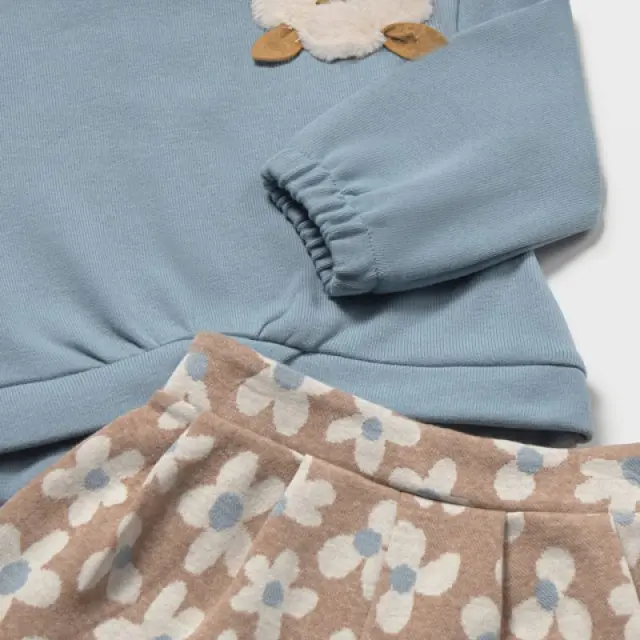 Baby 6 μηνών έως 4 ετών Σετ βερμούδα φλοράλ κολιμπρί 2