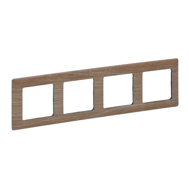 Plate Valena Life 4-gang Light Wood