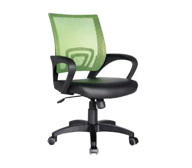 Πολυθρόνα BF2101 Mesh/PU Μαύρο/Πράσινο 54x56x91/101cm