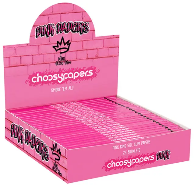 Choosypapers Χαρτάκια King Size Slim 32φ. - Pink Graffiti 3