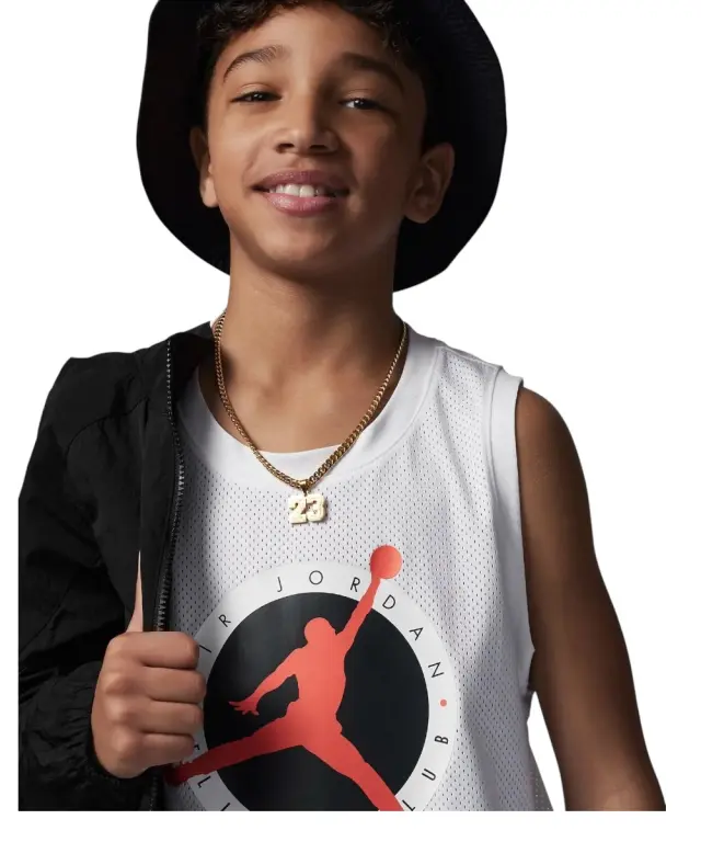 Jordan - Παιδική Αμάνικη Μπλούζα Mj Flight Mvp Mesh Tank 95C341-001 Λευκό - 13-15 ετών 3