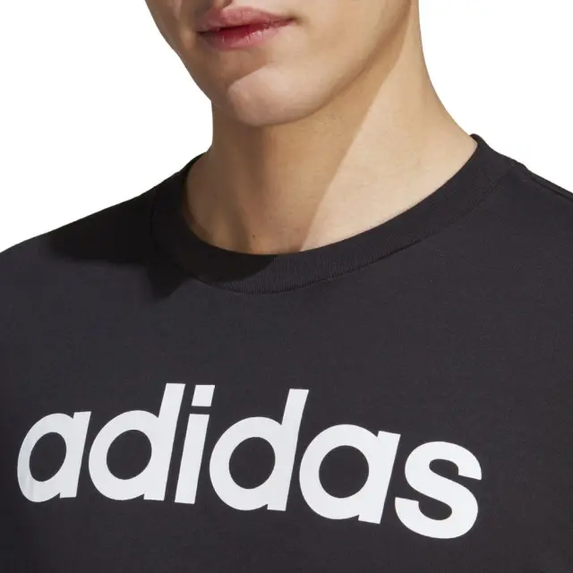 adidas M Lin SJ T-Shirt (IC9274-Black) - Μαύρο 2