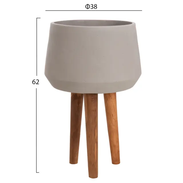 ΓΛΑΣΤΡΑ ΕΣΩΤ.ΧΩΡΟΥ FB94680.03L FIBER CEMENT ΓΚΡΙ--ΒΑΣΗ TEAK Φ38x62Υεκ 2