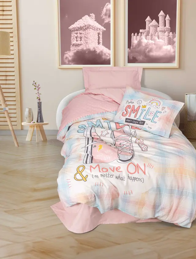 Παιδικό Σετ Σεντόνια SMILE MADI Σετ σεντόνια μονά: 170 x 240 + 1 μαξιλαροθήκη 50 x 70 εκ.