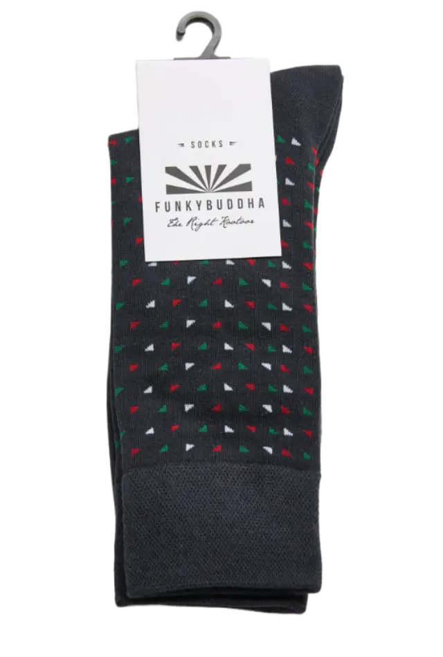 FunkyBuddha ανδρικές κάλτσες micro patterned FBM014-370-10-1