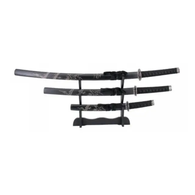 Σετ 3 Ρέπλικες σπαθιών Katana, Wakisashi and Tanto 100/78/52cm -S5060
