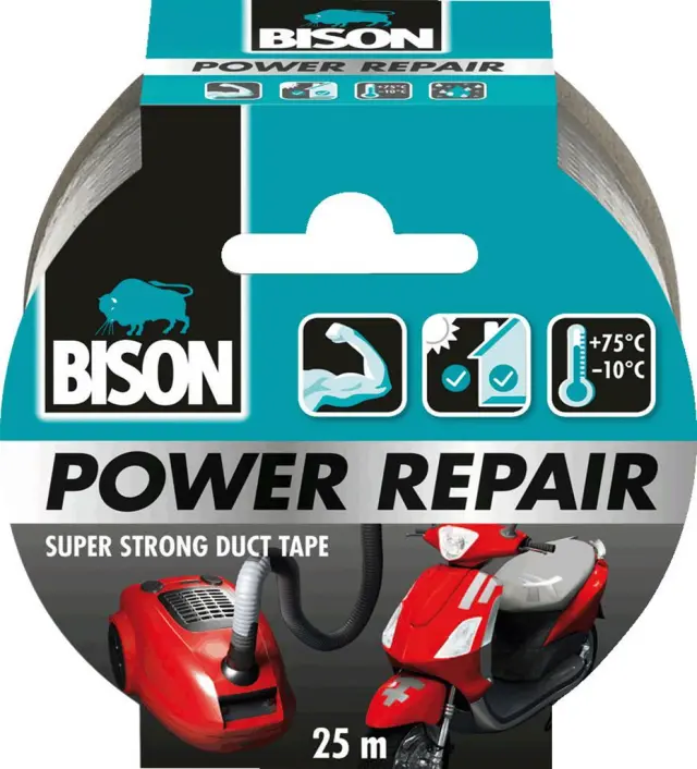 Bison Υφασμάτινη Ταινία Power Repair Grey 25m/ 26200 (Bison)