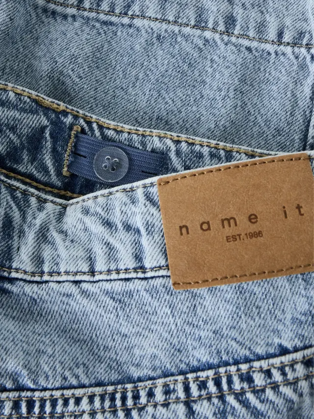 Name It Σορτς κοριτσίστικο υφαντό Μπλε NKFROSE DNM LONG SHORTS 2072-MJ J - 13254136 3