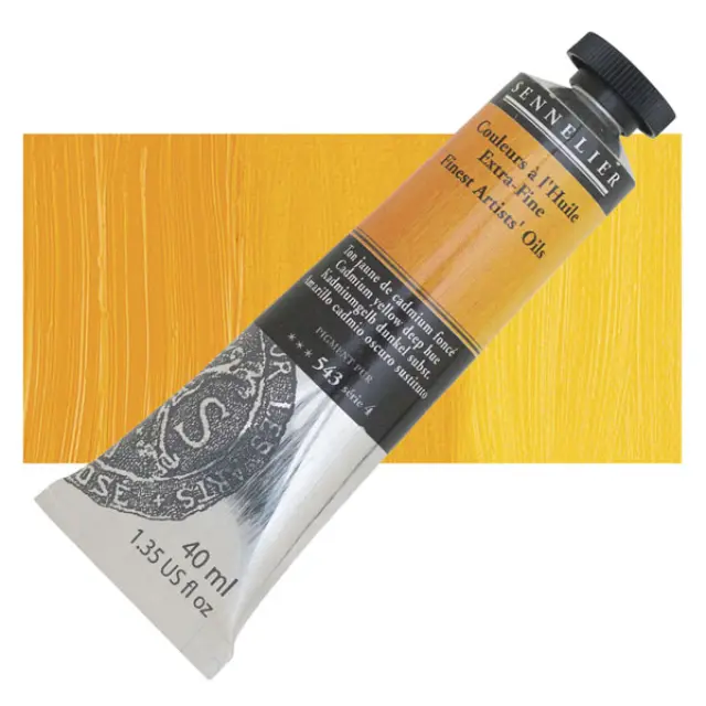Sennelier Λάδι Finest Artists Oil 543 Cadmium Yellow Deep Hue - 40ml