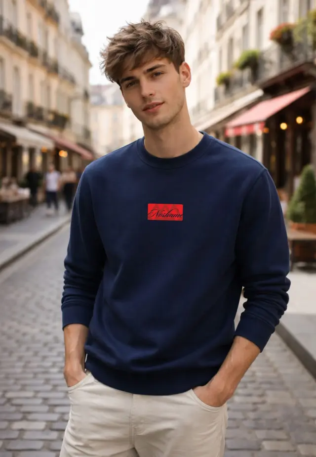 Φούτερ Noshame® Navy με τύπωμα - 522608 - S