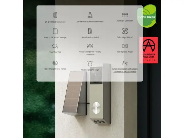 EZVIZ Smart Home Security Video Doorbell 2K 3MP Pro (EP3X) 2