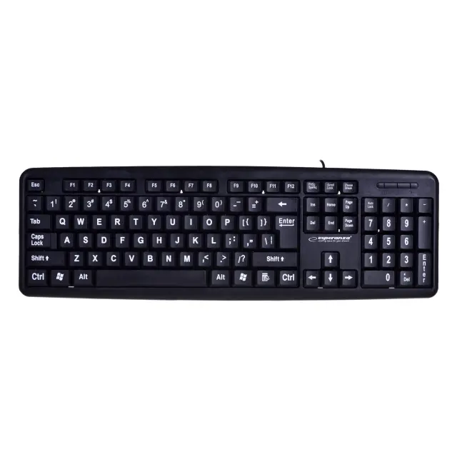 Esperanza Standard Usb Keybord With Big Letters Ek129 (EK129) (ESPEK129)