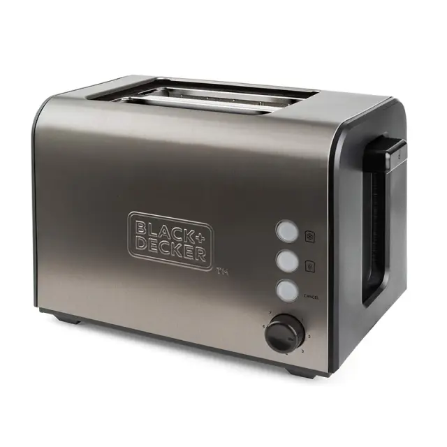 Black + Decker Toaster Φρυγανιέρα 900W - Inox Inox