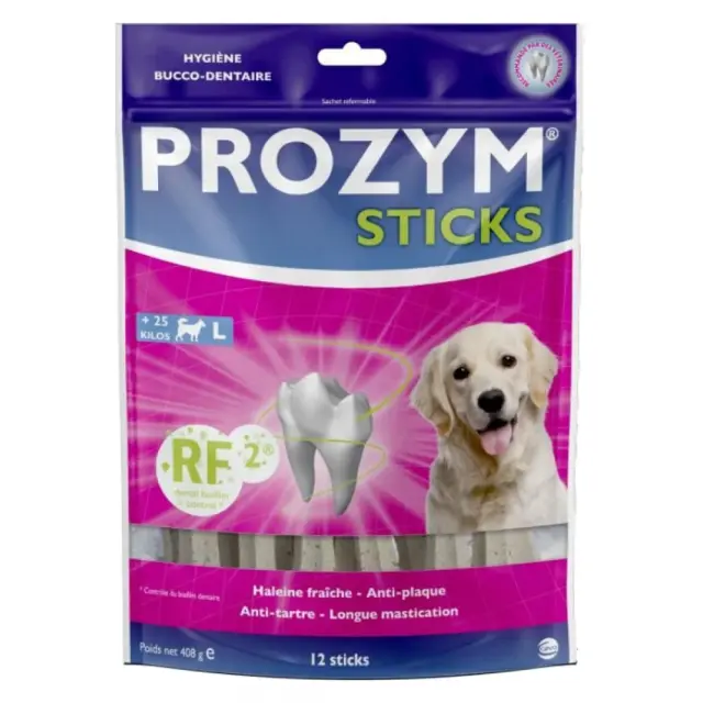 Prozym Sticks Οδοντική Λιχουδιά Σκύλου Large 12τμχ 408gr