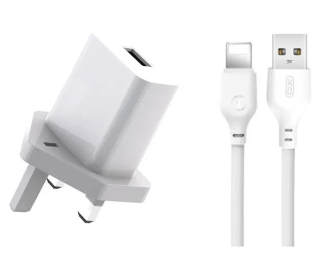 XO L99 Φορτιστής UK με Καλώδιο Lightning 2.4A 16.006.0379