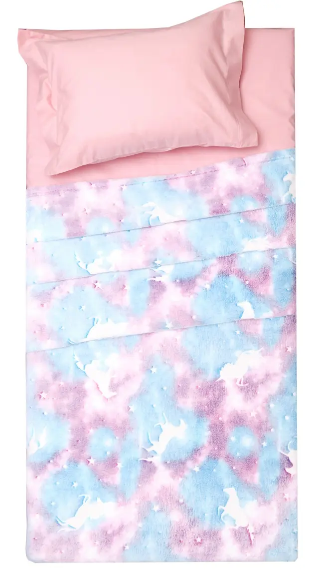 Κουβέρτα Κούνιας 110Χ150 Flannel Fleece Φωσφοριζέ Viopros Αμέλια