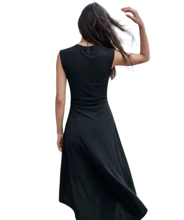 Desigual - Γυναικείο Μακρύ Φόρεμα Leyter 26SWVK50-2000 Μαύρο 2