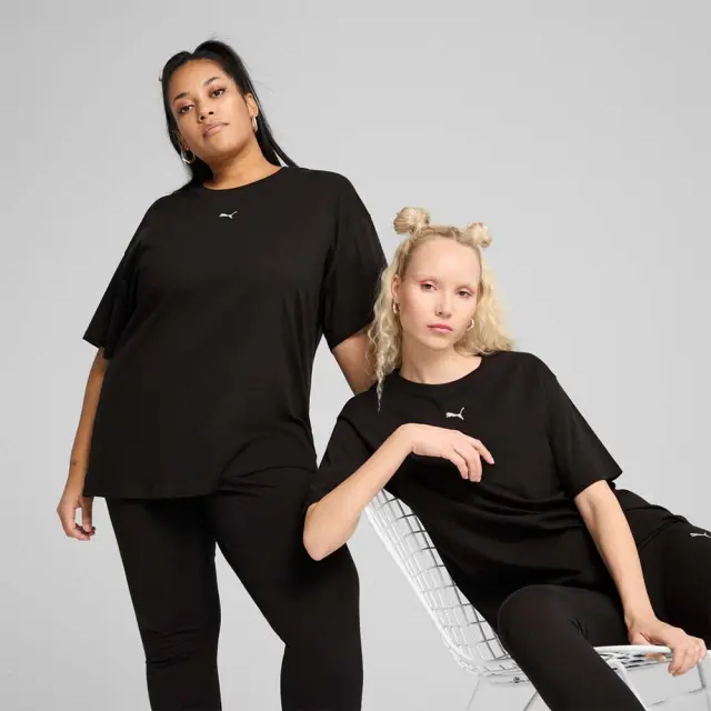 Puma Women's Essentials Relaxed Tee Μαύρο 684971-01 (Puma)