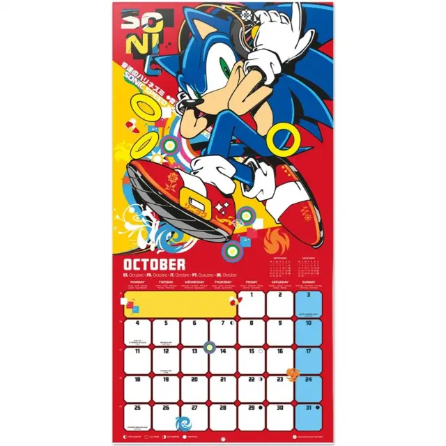 HMEΡΟΛΟΓΙΟ ΤΟΙΧΟΥ SONIC 2027 30X30 CALENDAR CP27087 3