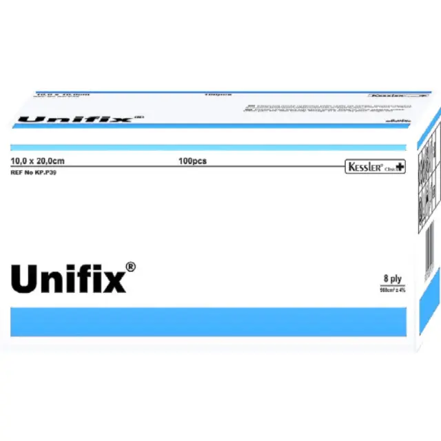 Kessler Unifix Μη Αποστειρωμένες Γάζες 8ply 10x20cm 100τμχ
