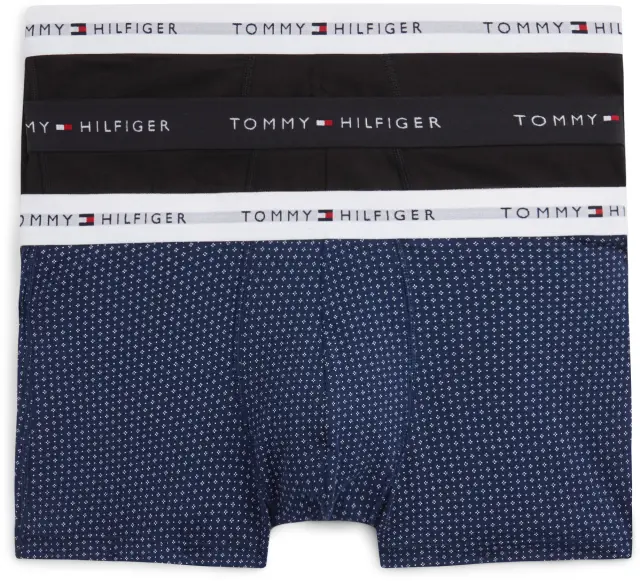 Tommy Hilfiger 3-Pack Signature Repeat Logo Waistband Trunks Print σετ ανδρικό μπόξερ UM0UM03891-1