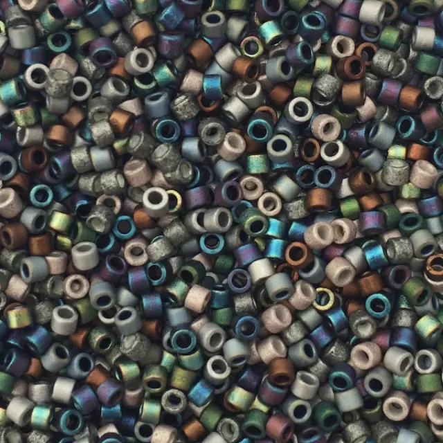 Χάντρα Miyuki Delica 11/0 - MIX24 - Matte Heavy Metals Mix ~7gr