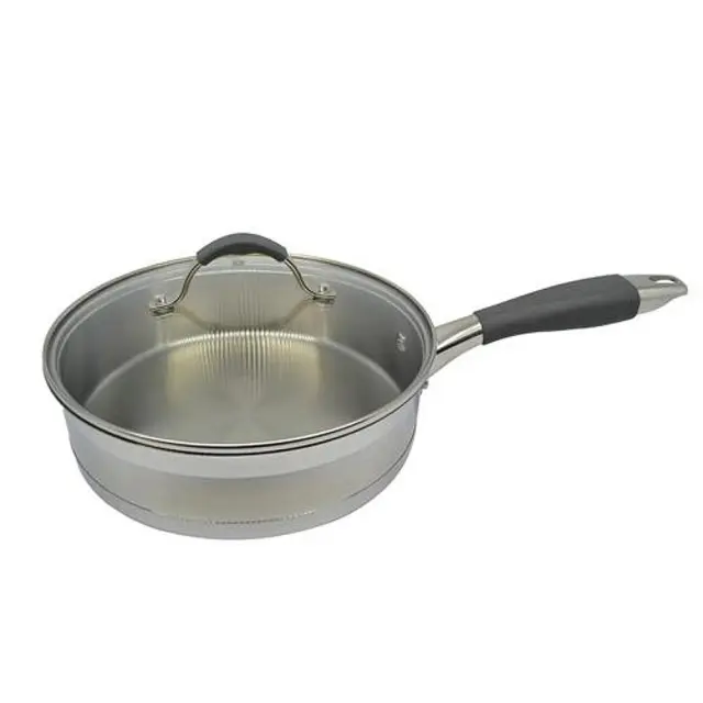Τηγάνι Βαθύ Inox Φ24cm 3lt