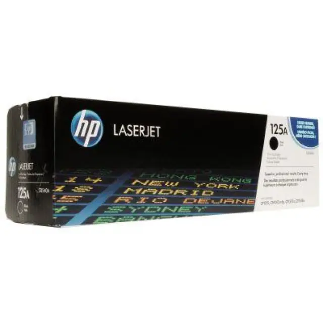 HP 125A Γνήσιο Toner Laser Εκτυπωτή Μαύρο 2200 Σελίδων (CB540A)