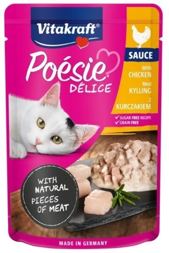 Vitakraft Φακελάκι Γάτας Poesie Delice Sauce Chicken 85gr Μονόχρωμο