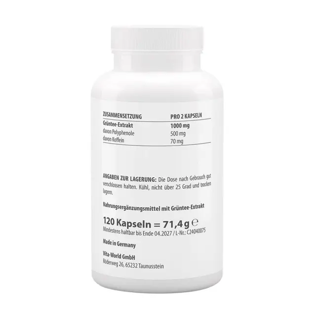 Vitaworld Green Tea Extract 500 mg 2
