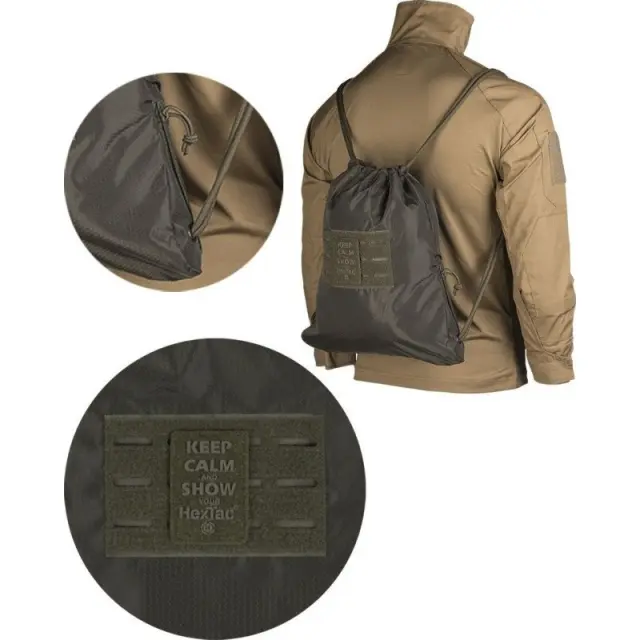 Mil-Tec Olive SPORTS BAG HEXTAC®-ΛΑΔΙ ΑΘΛΗΤΙΚΗ ΤΣΑΝΤΑ HEXTAC® - 06-Χακί-Olive Green 2