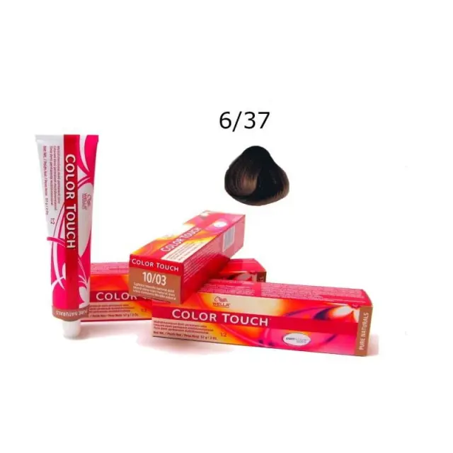 Wella Color Touch Rich Naturals 6/37 Ξανθό Σκούρο Χρυσό Καφέ 60ml 2