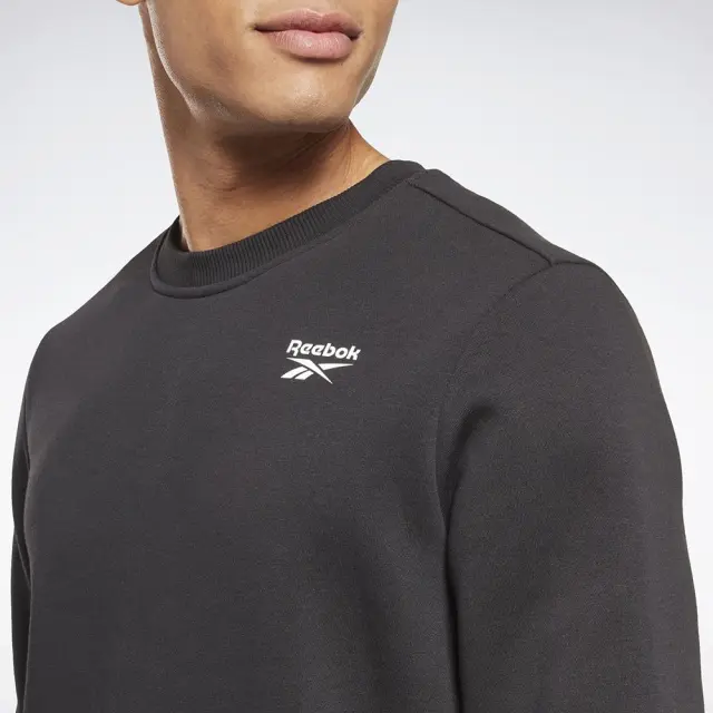 Reebok Left Chest Logo Crew (100051166-Black) - Μαύρο 3