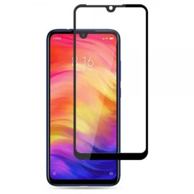 Tempered Glass - Αντιχαρακτικό Τζαμάκι Προστασίας για Xiaomi Redmi 7 Full Cover Black