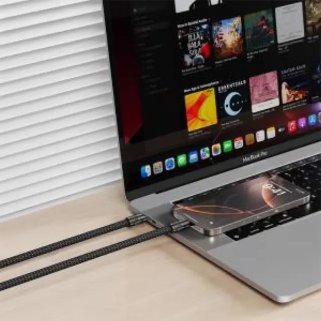 Καλώδιο USB High-Speed Type-C αρσ. - Lightning, 0.2m σε μαύρο χρώμα 3