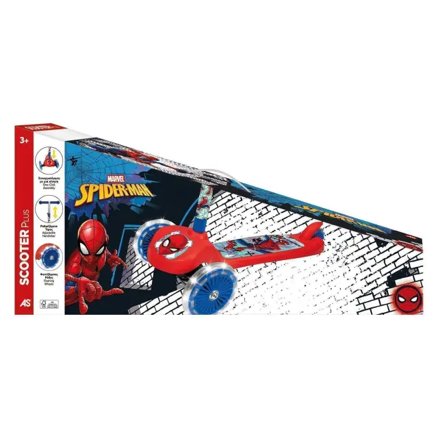 Scooter Plus Spidey-Man με Φωτιζόμενες Ρόδες 3+ (5004-50275) 3