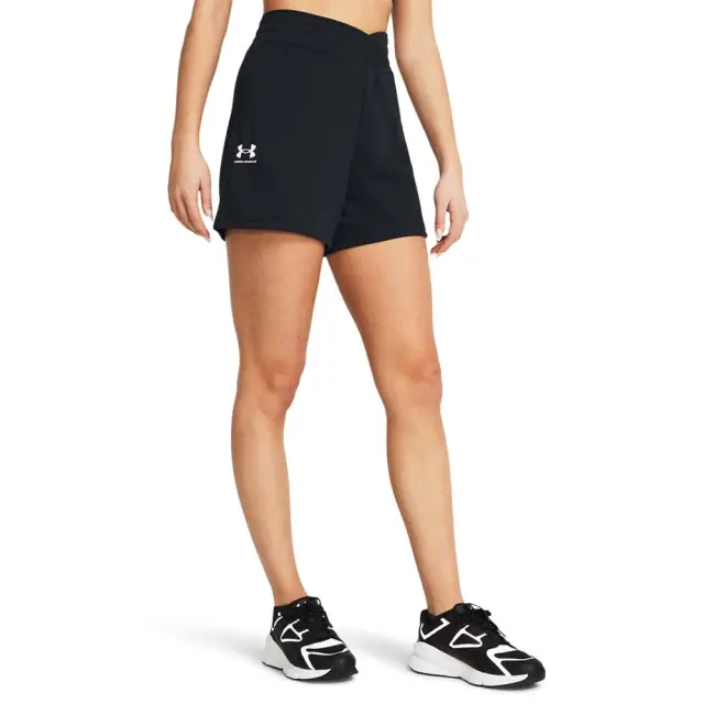Under Armour Women's Rival Terry Short Μαύρο 1382742-001 (Under Armour)