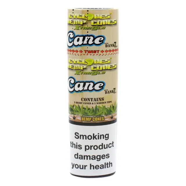 Πουρόφυλλα Cyclones Hemp Xtra Slo Αρωμα SUGARCANE με Ξύλινη Τζιβάνα 2