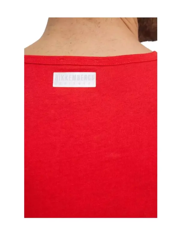 Bikkembergs - Ανδρικό T-shirt Κοντομάνικο BKK2MTS03-RED Κόκκινο 3