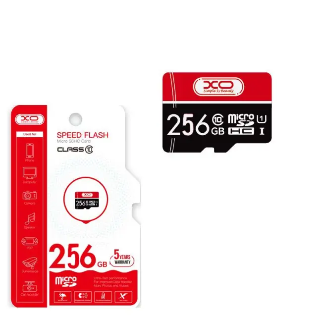 XO 256GB Κάρτα Μνήμης CL10 Micro SD 16.007.0015