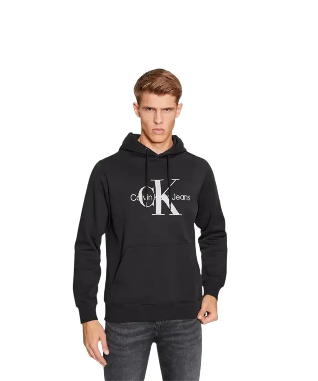 Calvin Klein - Ανδρικό Seasonal Monogram Φούτερ J30J320805-0GR Μαύρο - 2XL