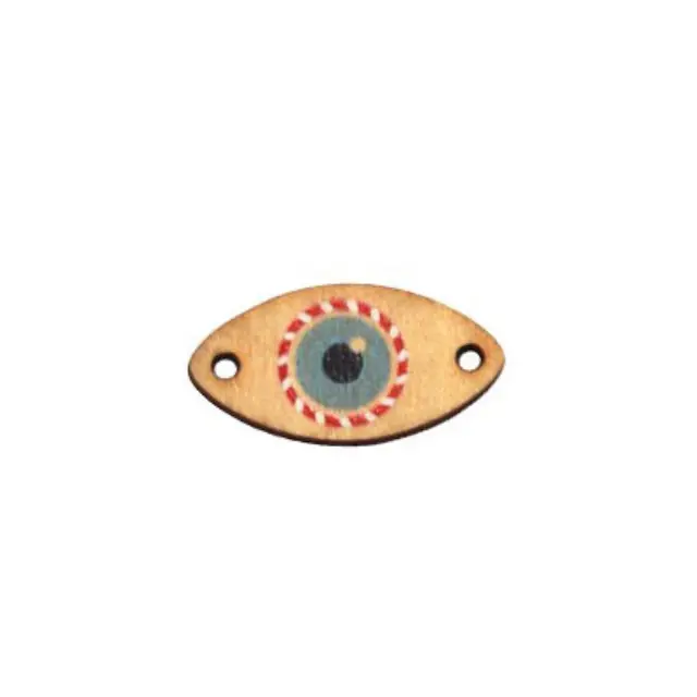 Ξύλινος Σύνδεσμος Μάτι - 25x13mm - 2τεμ