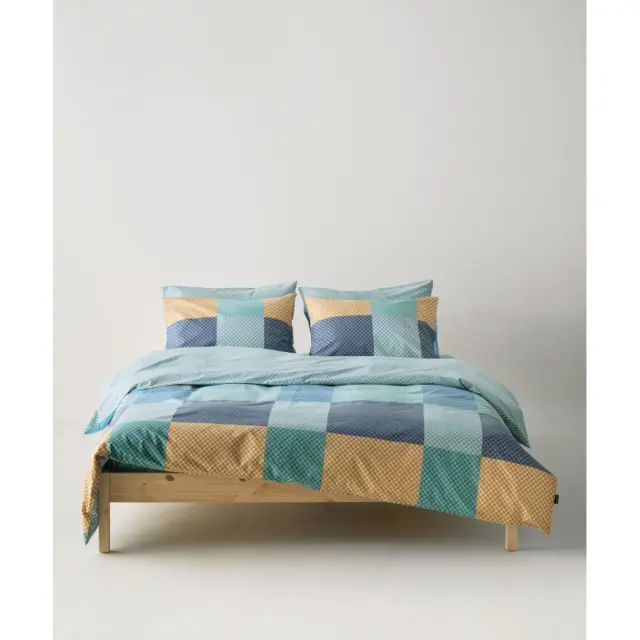 Σετ Σεντόνια Υπέρδιπλα 4 Τεμαχίων Kentia Tetra Mint Green- Ciel- Ochre- Blue- Grey 240x270