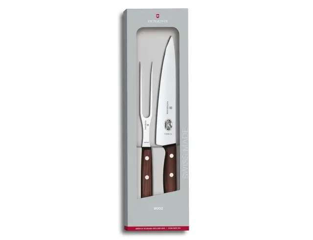Σετ Carving Victorinox με ξύλινες λαβές - 2 τεμάχια - Σε συσκευασία δώρου 5.1020.2G 2