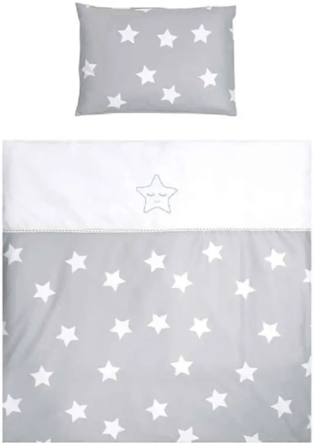 Προίκα Μωρού 7 τεμαχίων για Λίκνο First Dreams Gray Stars Lorelli 20051163501 2