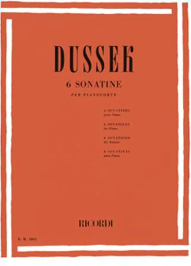 Jan Ladislav Dussek - 6 Sonatine per pianoforte / Εκδόσεις Ricordi