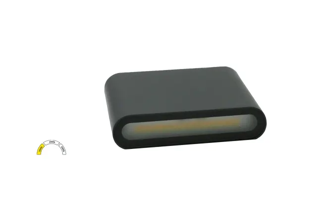 LED ΦΩΤ.ΑΛΟΥΜ.ΕΠΙΤ.ΔΙΠΛΗΣ ΚΑΤΕΥΘ.6W CCT IP54 ΓΡΑΦΙΤΗΣ